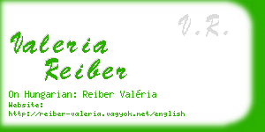 valeria reiber business card